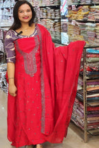 BUDGETED SEMI SILK SALWAR SUITS @795/-  N2514