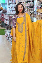 BUDGETED SEMI SILK SALWAR SUITS @795/-  N2514
