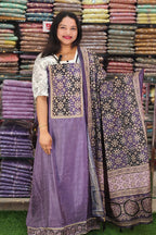 BUDGETED SEMI SILK SALWAR SUITS @645/-  N2626
