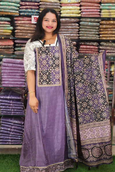 BUDGETED SEMI SILK SALWAR SUITS @645/-  N2626