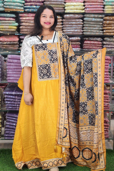 BUDGETED SEMI SILK SALWAR SUITS @645/-  N2626