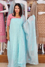 BUDGETED CHANDERI SALWAR SUITS @795/-  N2634
