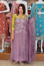 STYLISH CRUSH SILK SLAWAR SUITS @999/-  N2638