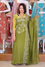 STYLISH CRUSH SILK SLAWAR SUITS @999/-  N2638