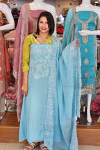 STYLISH CRUSH SILK SLAWAR SUITS @999/-  N2638