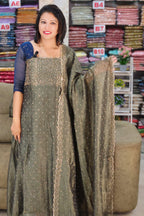PARTYWEAR SPECIAL PLATINUM CRUSH SALWAR SUITS @1495/- N2641