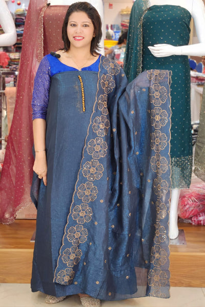 STUUNNING PLATINUM CRUSH SALWAR SUITS @1140/- N2644