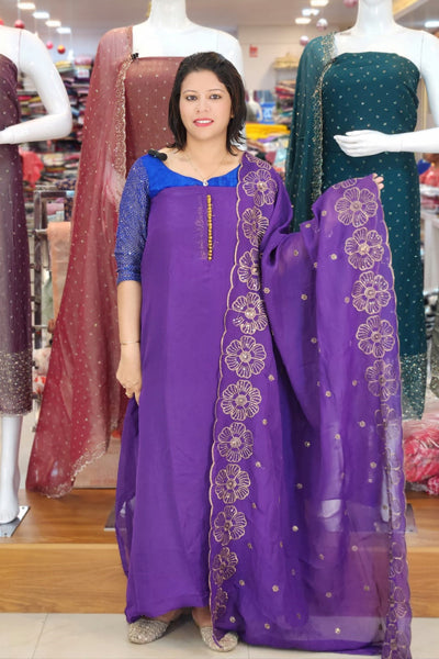 STUUNNING PLATINUM CRUSH SALWAR SUITS @1140/- N2644