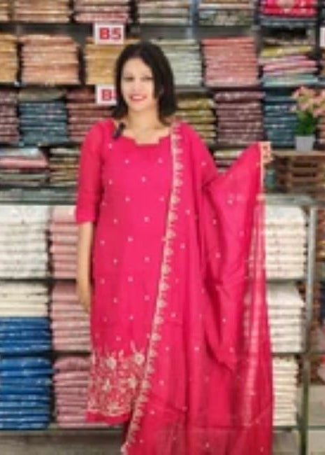 AWESOME MUL CHNADERI SALWAR SUITS @1095/- N2646