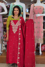 BUDGETED SEMI SILK SLAWAR SUITS @795/- N2684