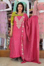 BUDGETED SEMI SILK SLAWAR SUITS @795/- N2684