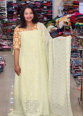 STYLISH SCHIFILI EMBROIDARY WORKED GEORGETE SUITS @999/- N2657