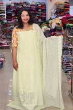 STYLISH SCHIFILI EMBROIDARY WORKED GEORGETE SUITS @999/- N2657