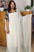 STYLISH SCHIFILI EMBROIDARY WORKED GEORGETE SUITS @999/- N2657