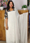 STYLISH SCHIFILI EMBROIDARY WORKED GEORGETE SUITS @999/- N2657