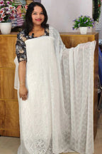 STYLISH SCHIFILI EMBROIDARY WORKED GEORGETE SUITS @999/- N2657
