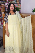 STYLISH SCHIFILI EMBROIDARY WORKED GEORGETE SUITS @999/- N2657