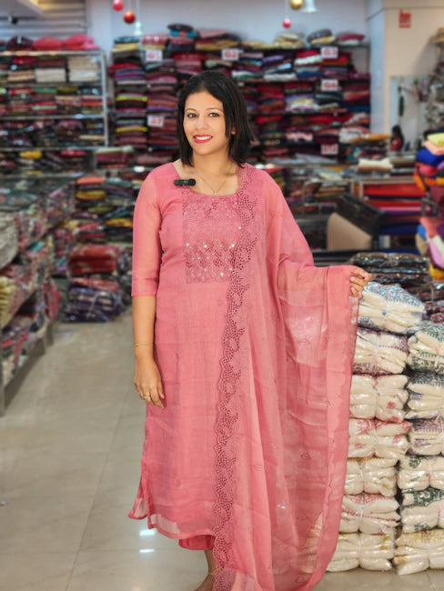 NEW ARRIVED ROSE GOLD SALWAR SUITS @1580/- N2659