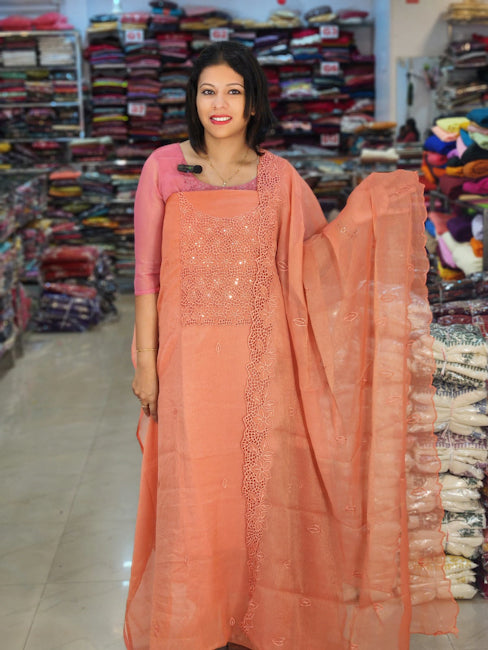 NEW ARRIVED ROSE GOLD SALWAR SUITS @1580/- N2659