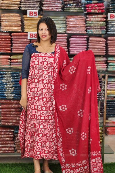 SUMMER SPECIAL BATIK PRINTED COTTON SALWAR SUITS @795/- N2662