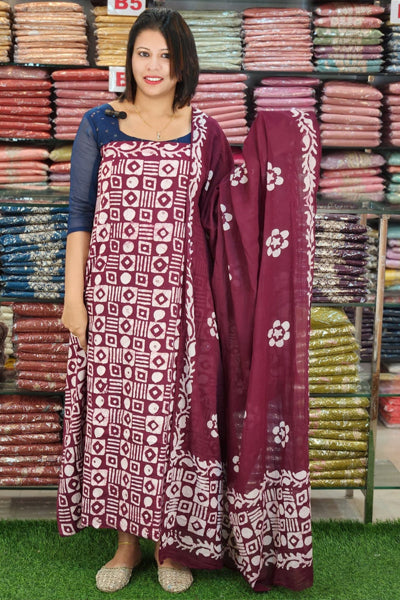 SUMMER SPECIAL BATIK PRINTED COTTON SALWAR SUITS @795/- N2662