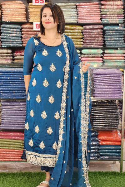 NEW ARRIVED MOSS SILK SALWAR SUITS @1240/- N2664