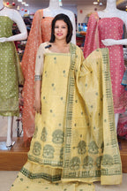 OWNED DESGINED HEAVY JAMDHANI WAEVED SALWAR SUITS @995/- N2666