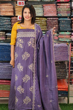 BUDGETED PARTYWEAR SEMI SILK SALWAR SUITS @895/- N2669