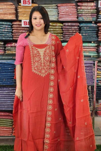 RESTOCKED MUL CHANDERI SALWAR SUITS  @1195/- N2674