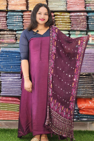 DEMANDED VICHITRA SILK SALWAR SUITS @995/- N2679