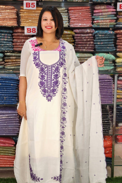 STYLSIH MUL CHNDERI SALWAR SUITS @999/- N2687