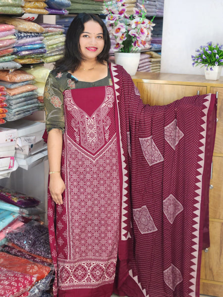 BUDGETED COTTON RAYON SALWAR SUITS @699/- N2692