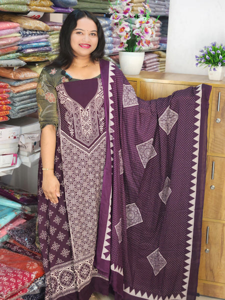 BUDGETED COTTON RAYON SALWAR SUITS @699/- N2692