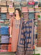 BUDGETED AJRAK PRINTED COTTON SALWAR SUITS @899/- N2694