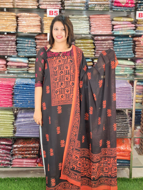 STYLISH PRINTED GEOGETTE SALWAR SUITS @799/- N2698