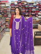 BUDGETED PARTYWEAR GEORGETTE SUITS @860/- N2699