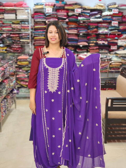 BUDGETED PARTYWEAR GEORGETTE SUITS @860/- N2699