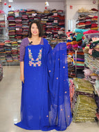 STYLISH CUT WORK WITH EMBROIDERY WORKED GEORGETTE SALWAR SUITS @999/- N2704