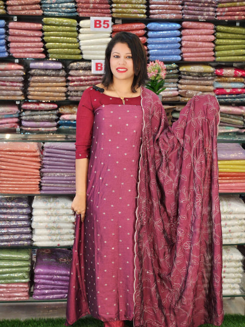 AWESOME SEMI SILK SALWAR SUITS @999/- N2705