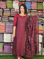 AWESOME SEMI SILK SALWAR SUITS @999/- N2705