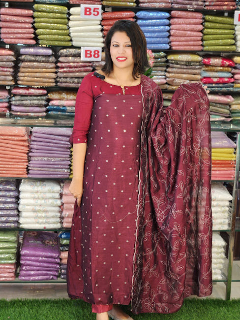 AWESOME SEMI SILK SALWAR SUITS @999/- N2705