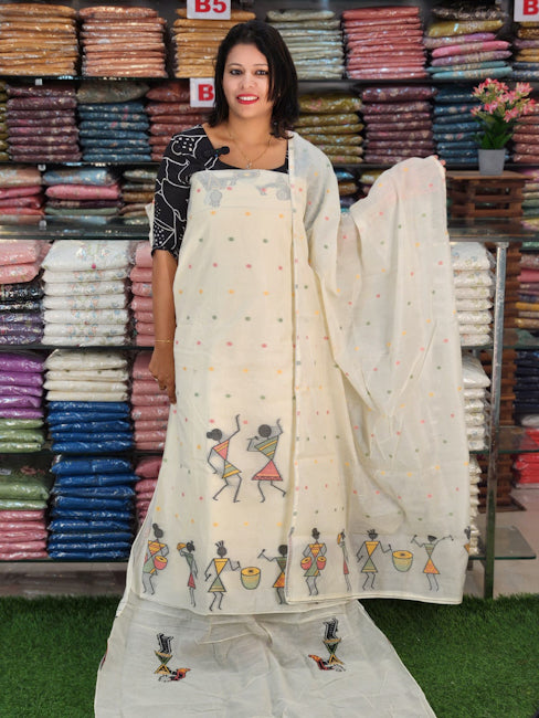 ONAM SPECIAL TRADITIONAL WEAVED JAMDHANI SALWAR SUITS @899/- N2708