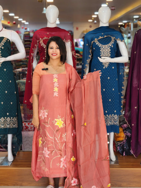 HIGHLY ENQUIRED PREMIUM MUL CHANDERI SALWAR SUITS @1340/-  N2709
