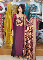 STYLISH BRASSO WEAVED SEMI SILK  SALWAR SUITS @895/- N2710