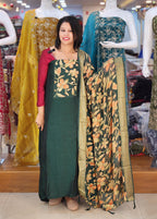 STYLISH BRASSO WEAVED SEMI SILK  SALWAR SUITS @895/- N2710