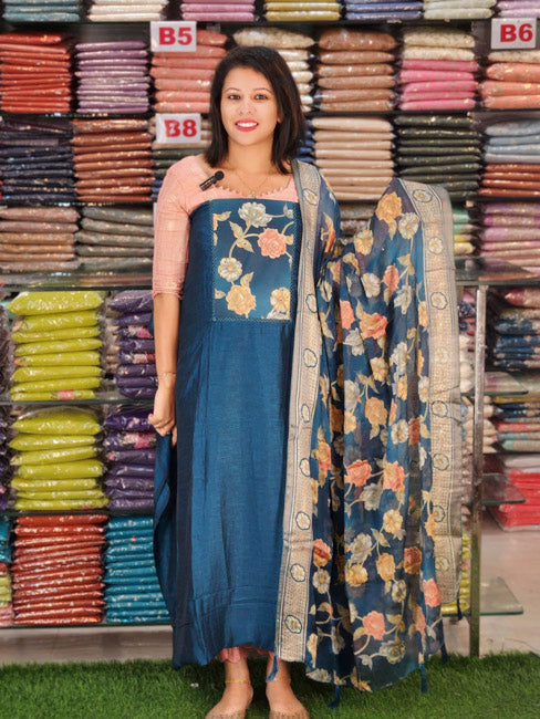 BUDGETED SEMI SILK SALWAR SUITS @895/- N2715