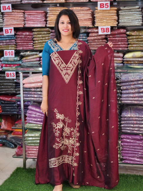 BUDGETED SEMI SILK PARTYWEAR SALWAR SUITS @899/- N2713