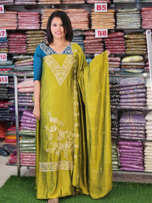 BUDGETED SEMI SILK PARTYWEAR SALWAR SUITS @899/- N2713