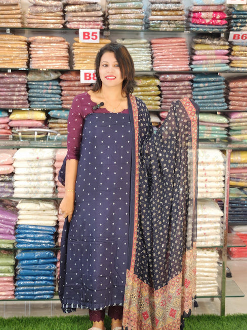 AWESOME CHUNGIDI WEAVED SOFT SILK SALWAR SUITS @1095/- N2716