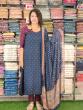 AWESOME CHUNGIDI WEAVED SOFT SILK SALWAR SUITS @1095/- N2716